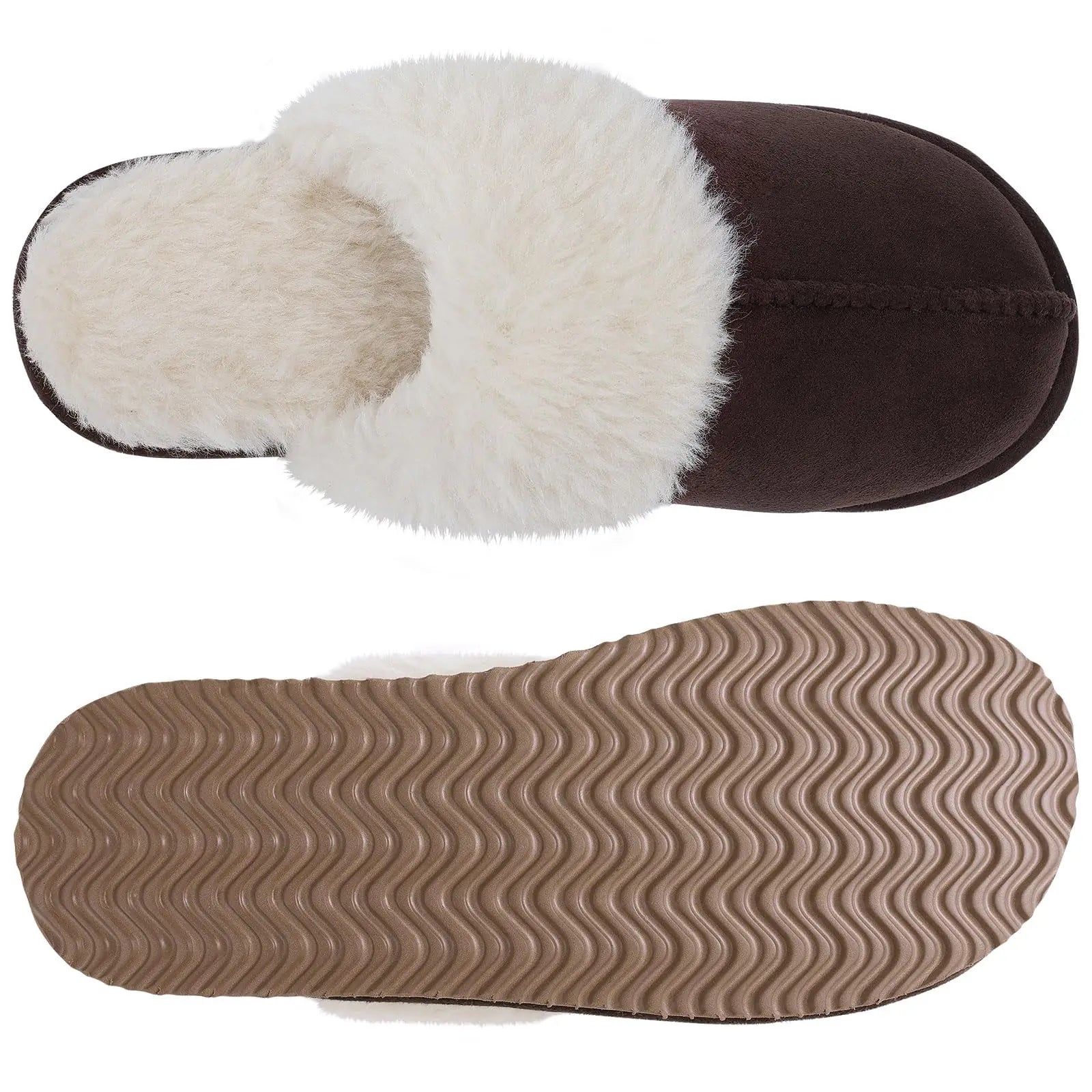 Women's Winter Fuzzy Fluffy Slippers – Soft Indoor & Outdoor Flats