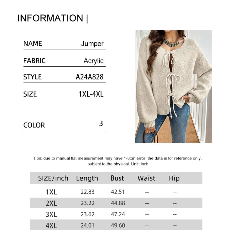 Women’s V-Neck Casual Jumper Cardigan