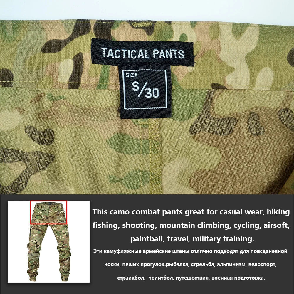 Mege Tactical Ripstop Cargo Joggers