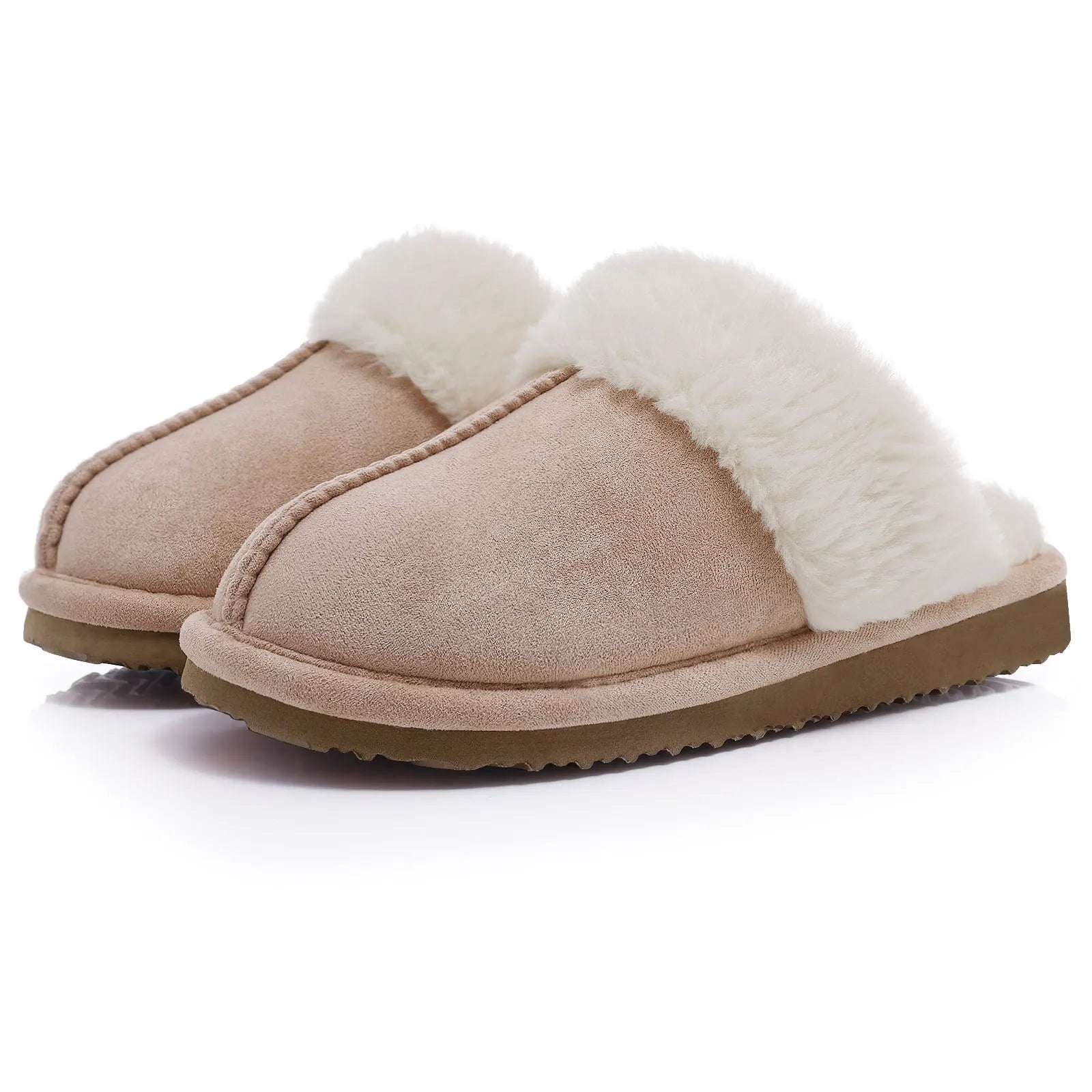 Women's Winter Fuzzy Fluffy Slippers – Soft Indoor & Outdoor Flats