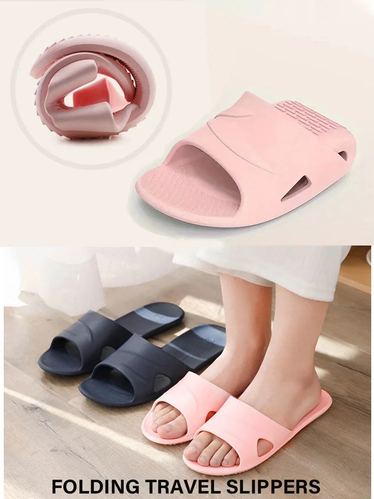 2024 Foldable EVA Travel Slippers