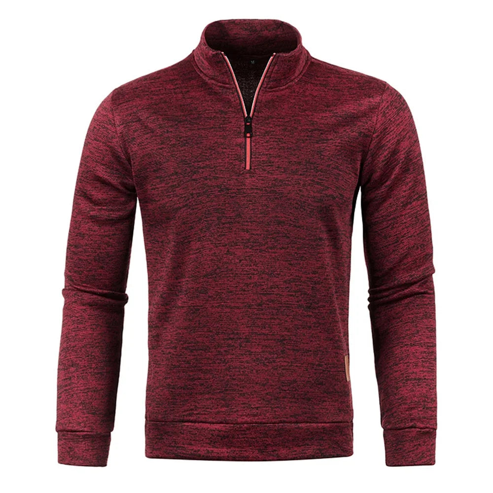 Men’s Half-Zipper Pullover Sweatshirt