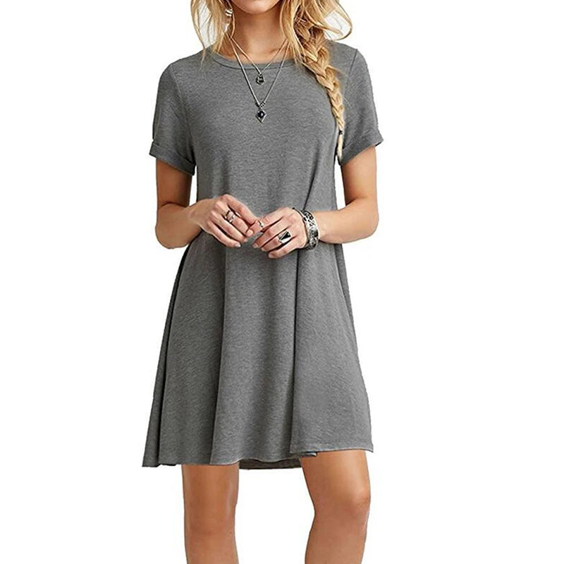 Women’s Casual Vintage Print Mini Dress