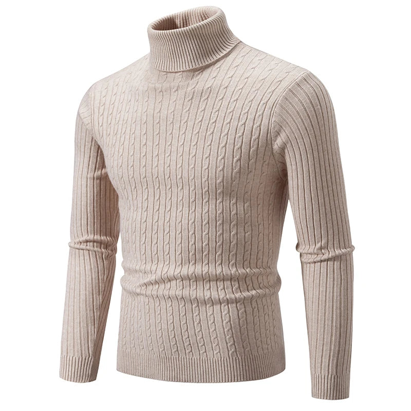 Men’s High Neck Woolen Sweater