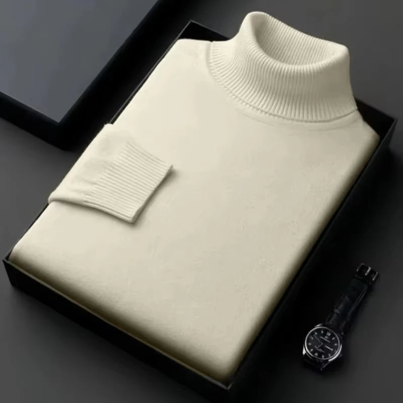 Men’s Slim Fit Knitted Turtleneck Sweater