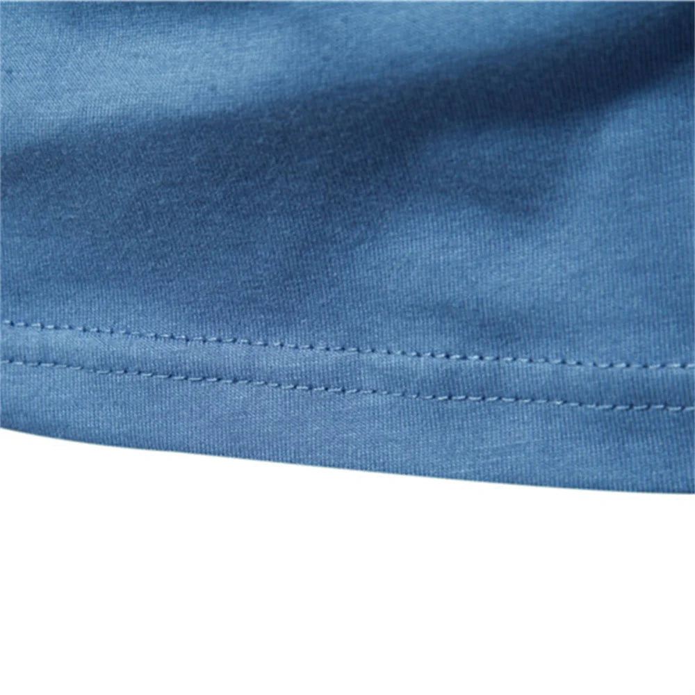 Men’s Solid Cotton Long-Sleeve T-Shirt