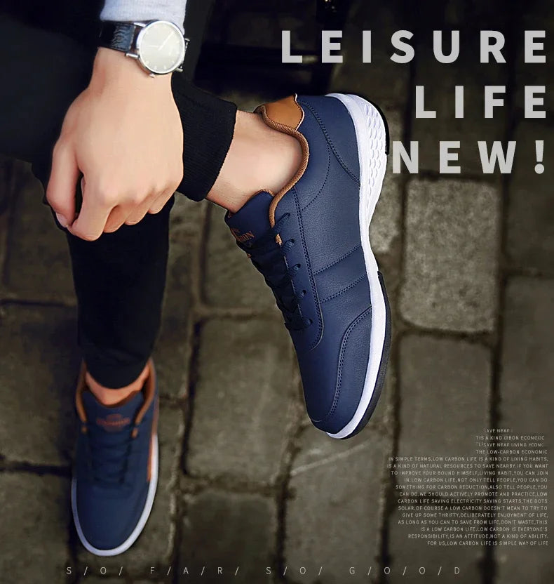 Men’s Waterproof Leather Sneakers