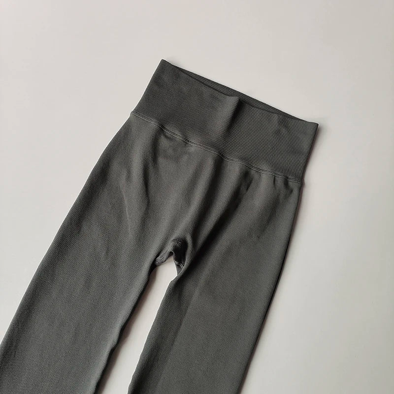 High-Waisted Seamless Flared Yoga Leggings