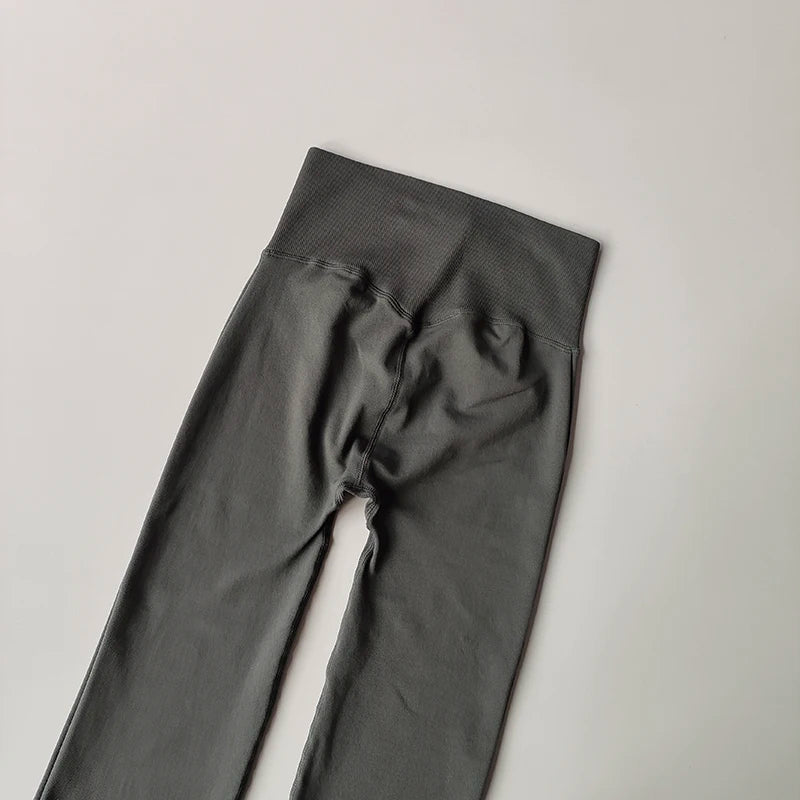 High-Waisted Seamless Flared Yoga Leggings