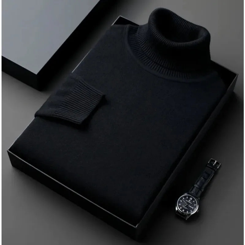 Men’s Slim Fit Knitted Turtleneck Sweater
