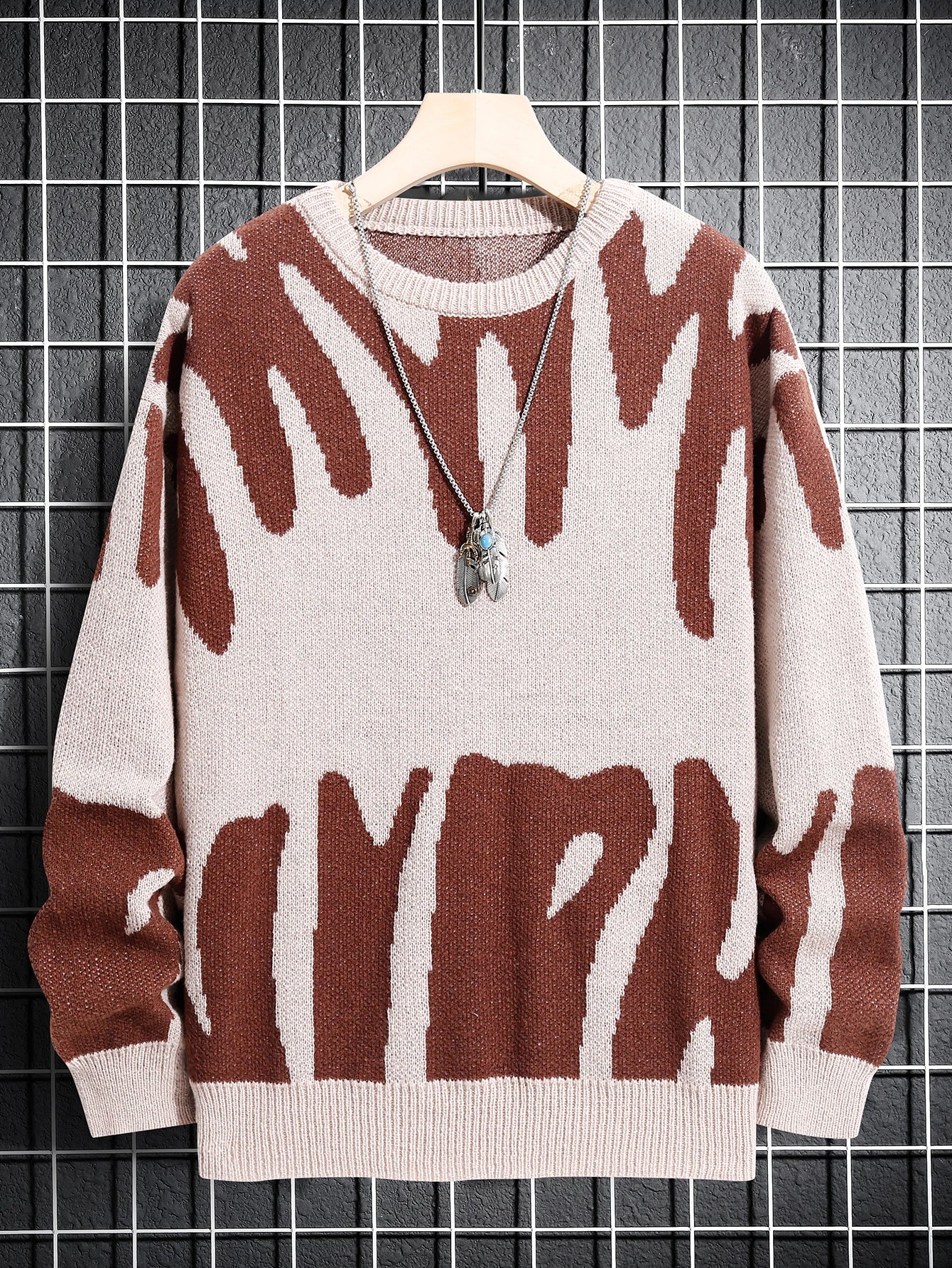 Men’s Autumn Winter Jacquard Pullover