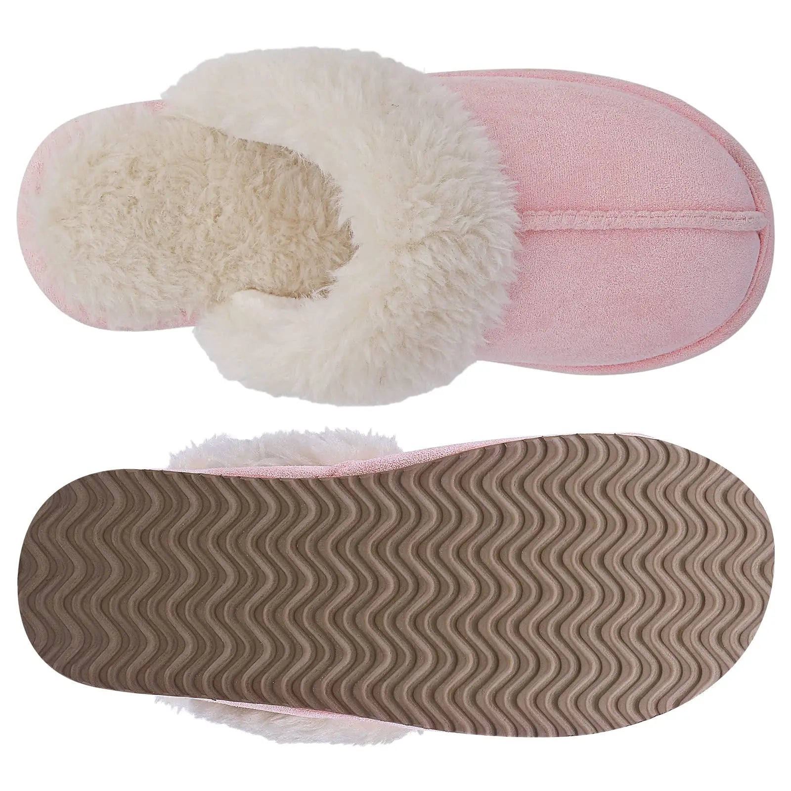 Women's Winter Fuzzy Fluffy Slippers – Soft Indoor & Outdoor Flats