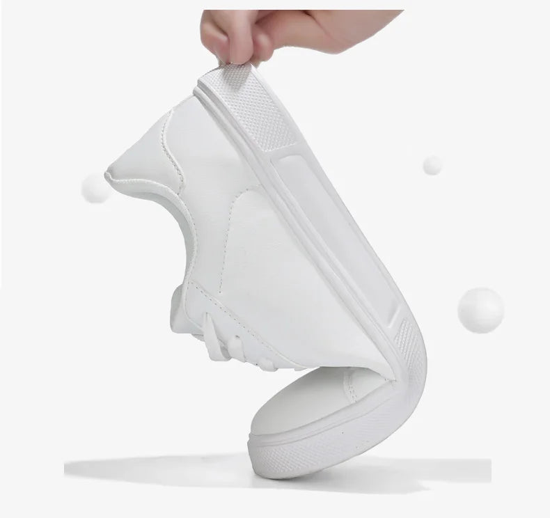 Unisex PU Leather Casual Sneakers