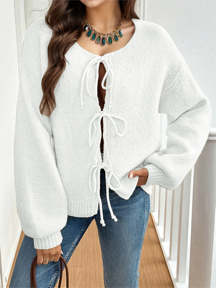 Women’s V-Neck Casual Jumper Cardigan