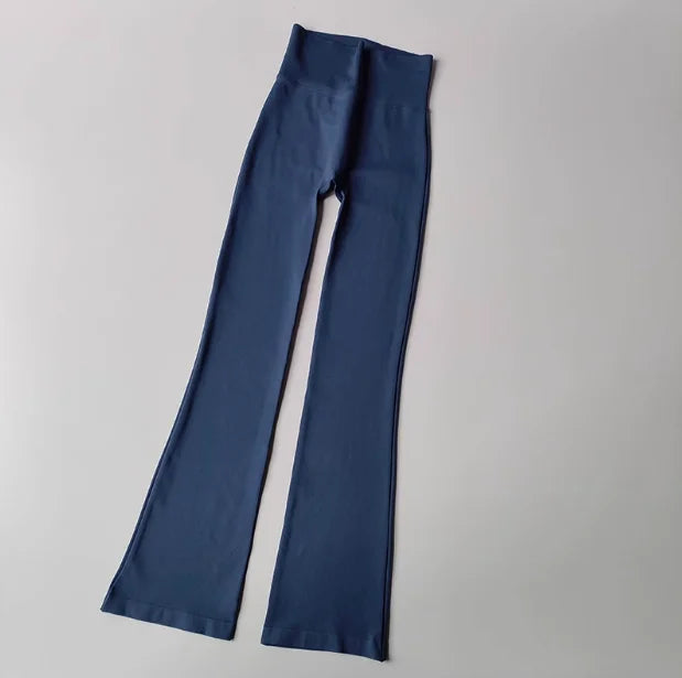 High-Waisted Seamless Flared Yoga Leggings