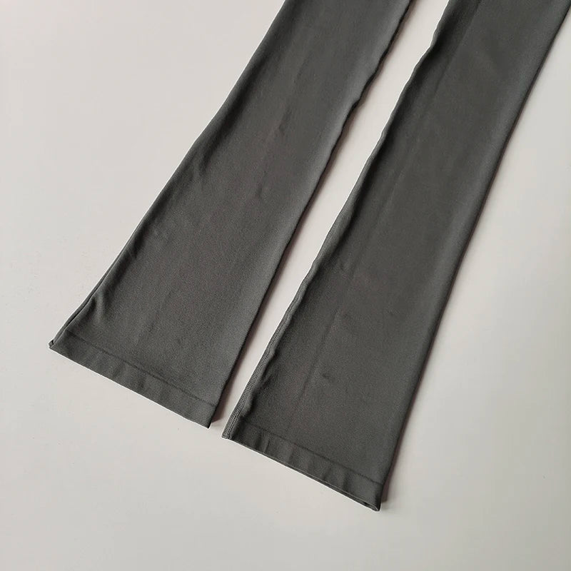 High-Waisted Seamless Flared Yoga Leggings