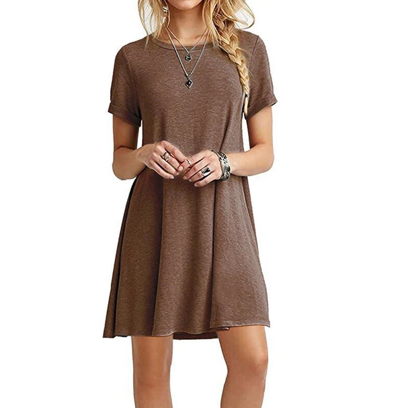 Women’s Casual Vintage Print Mini Dress