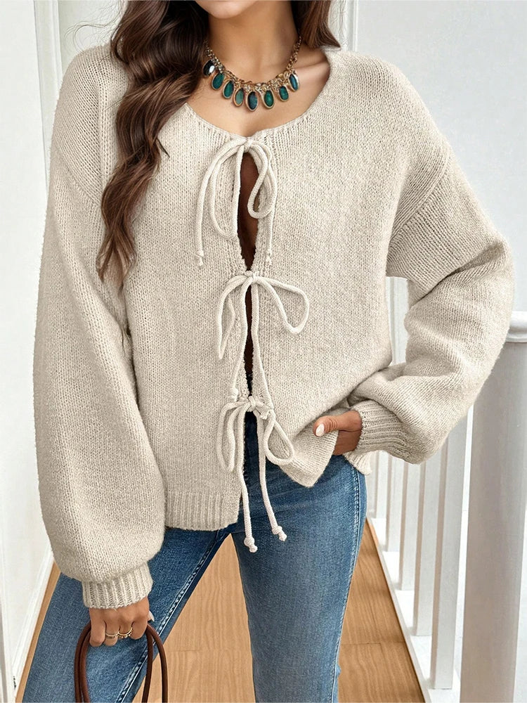 Women’s V-Neck Casual Jumper Cardigan