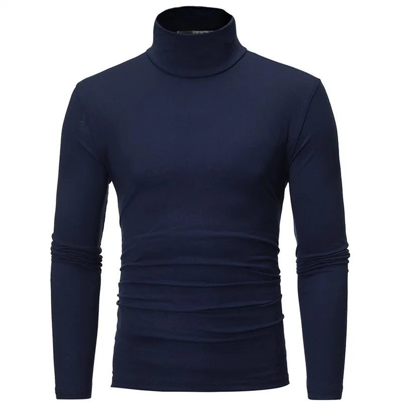 Men’s Autumn Winter High Neck T-Shirt