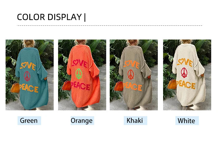 Plus Size Striped Patchwork Knit Cardigan