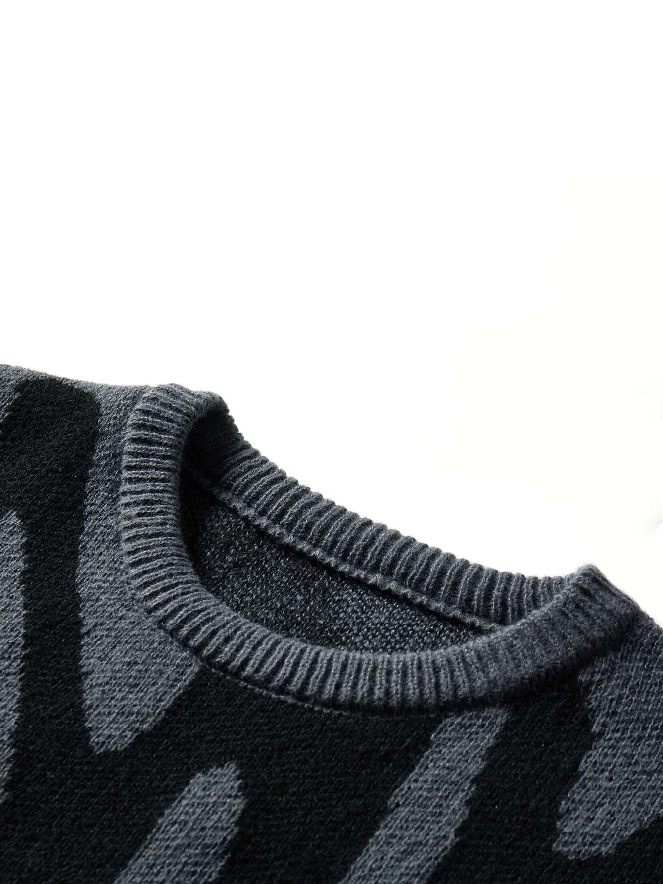 Men’s Autumn Winter Jacquard Pullover